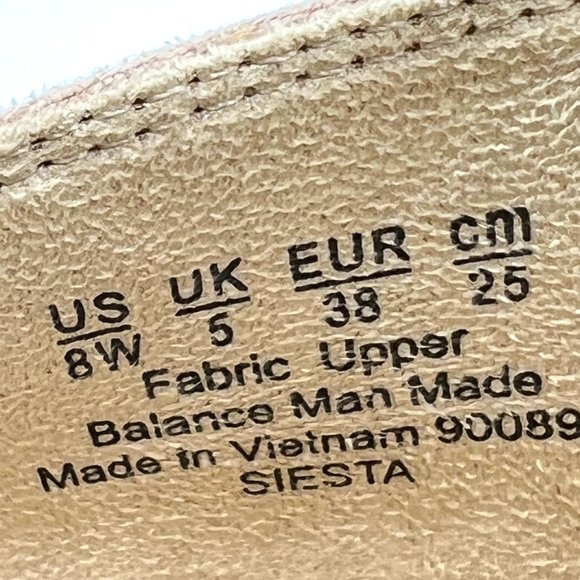 8W 8 WIDE Lifestride Siesta Taupe Blush Microsuede Espadrille Wedge Sandal Shoes - Picture 14 of 14